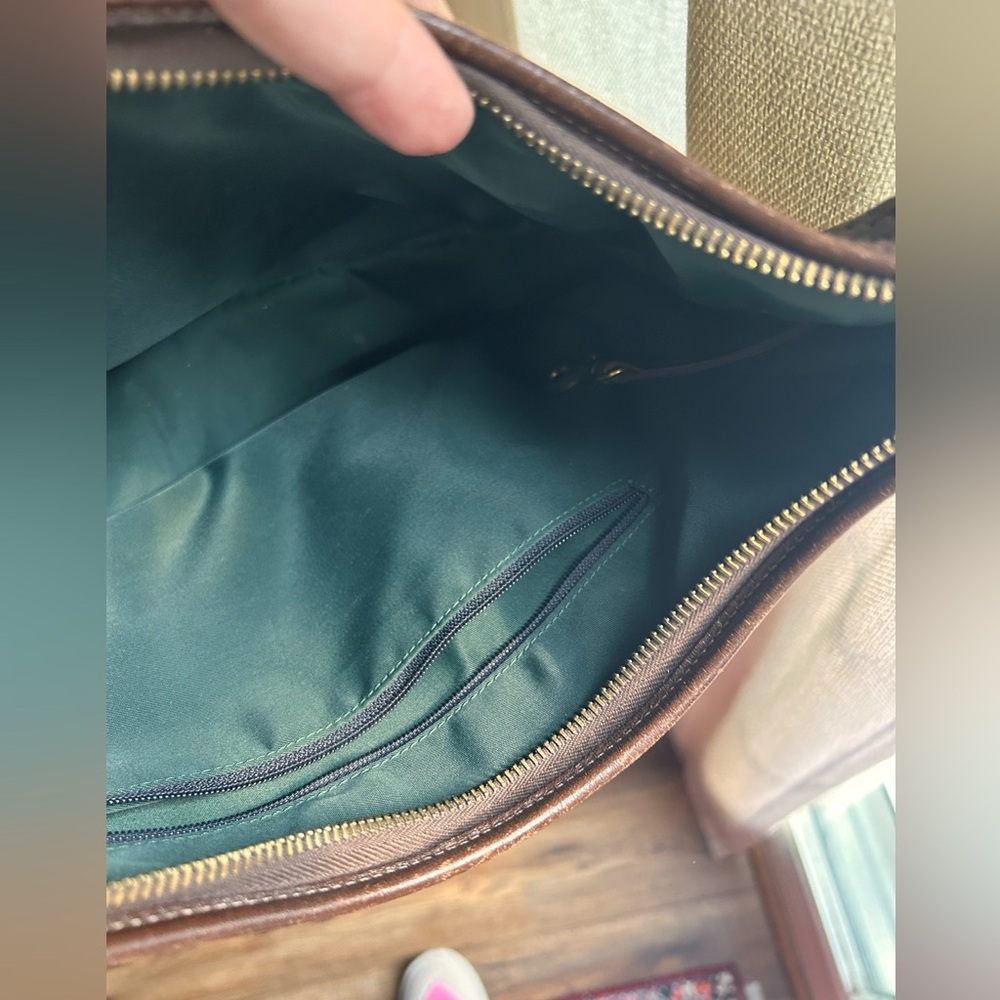 Dooney & Bourke Brown Leather Hobo Bag - Picture 12 of 15